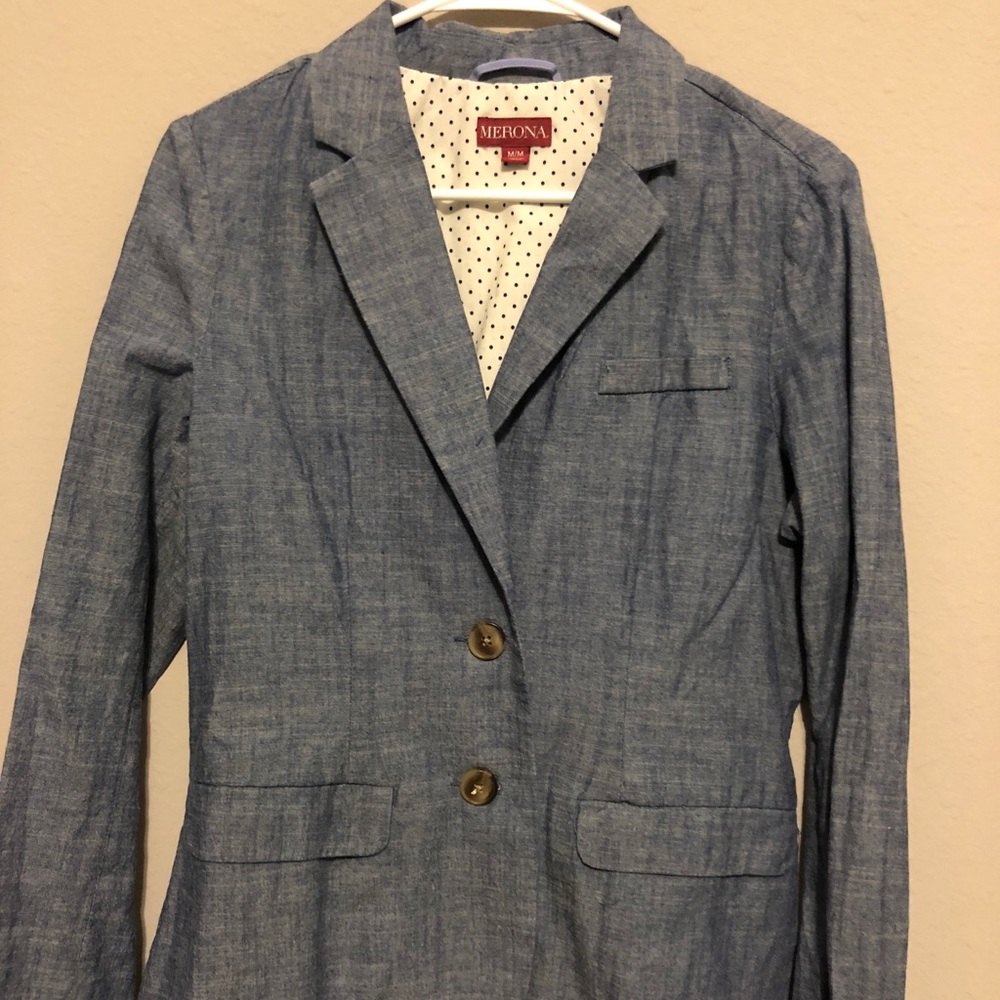 Merona denim jacket size M blazer